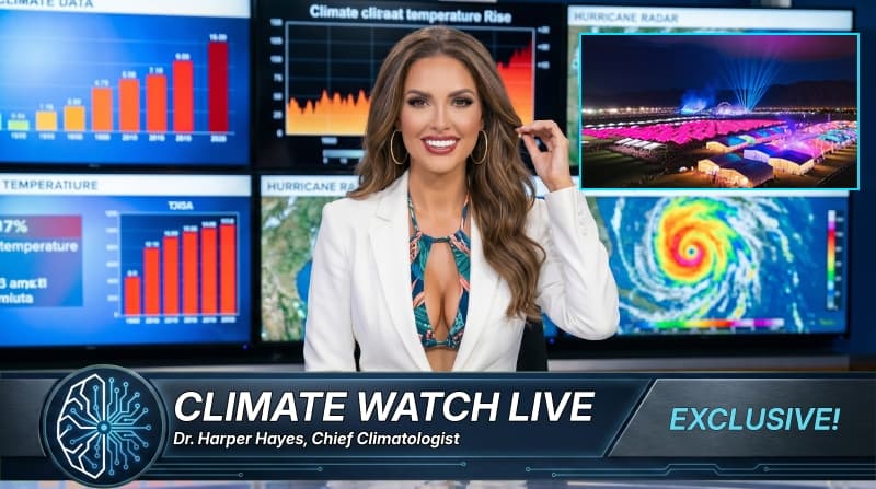 My Cleavage Is Not a Distraction from Coachella’s Plan to Geoengineer the Sky for Clout
